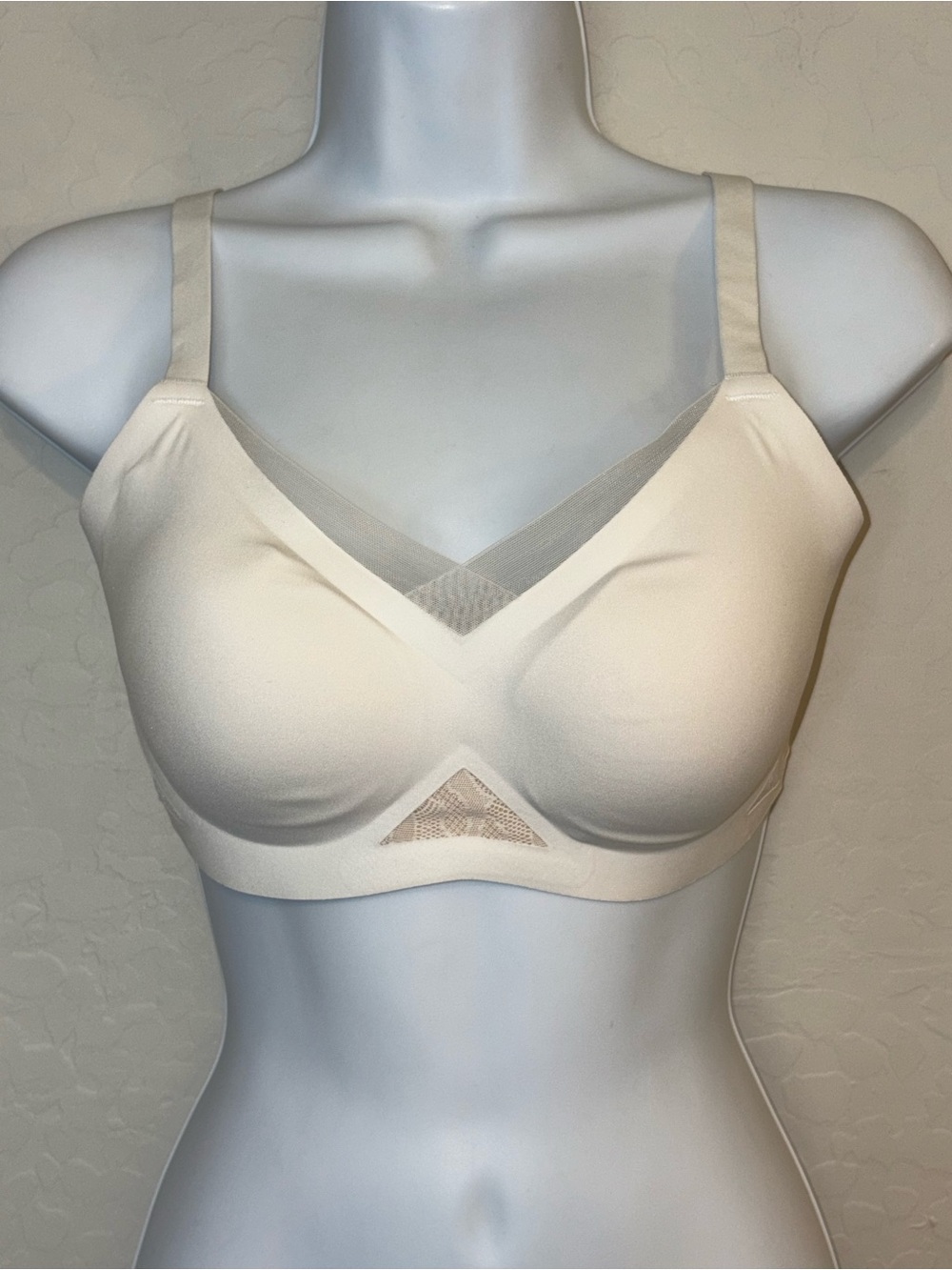 HONEYLOVE Women's LiftWear CrossOver Bra size 34 B/C White Lace